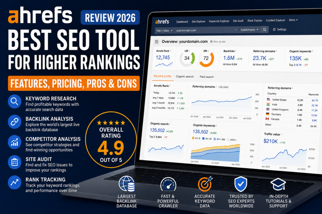 Best Ahrefs Review 2026 Features Pricing Pros & Cons